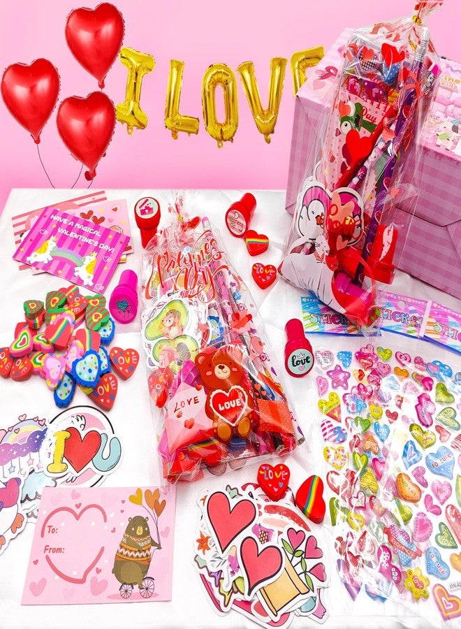 Phaorui 260pcs Valentines Day Gifts for Kids Classroom Valentines Goodie Bags Stuffers Valentine Card Gift for Kid Valentine Classroom Party Favors Prizes for Kids Girls - Image 4
